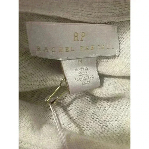 Rachel Parcell Ruffle Pointelle Short Sleeve Cardigan Sweater Size M - Picture 7 of 11